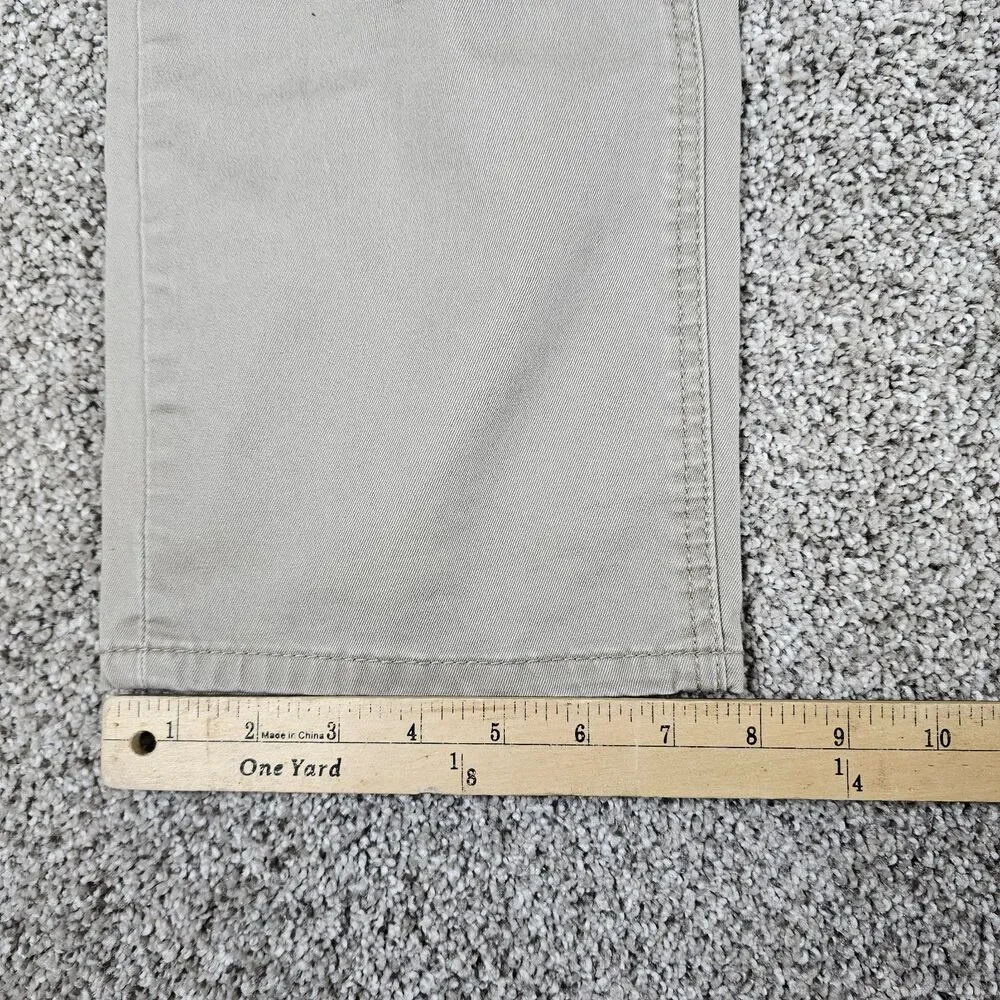 Levis 541 Jeans Mens 35x28 Khaki Athletic Tapered Stretch Workwear American